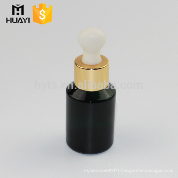 wholesale custom 30ml glass black dropper bottle